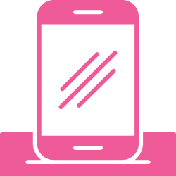 An icon image of a mobile phone representing mobile contact
