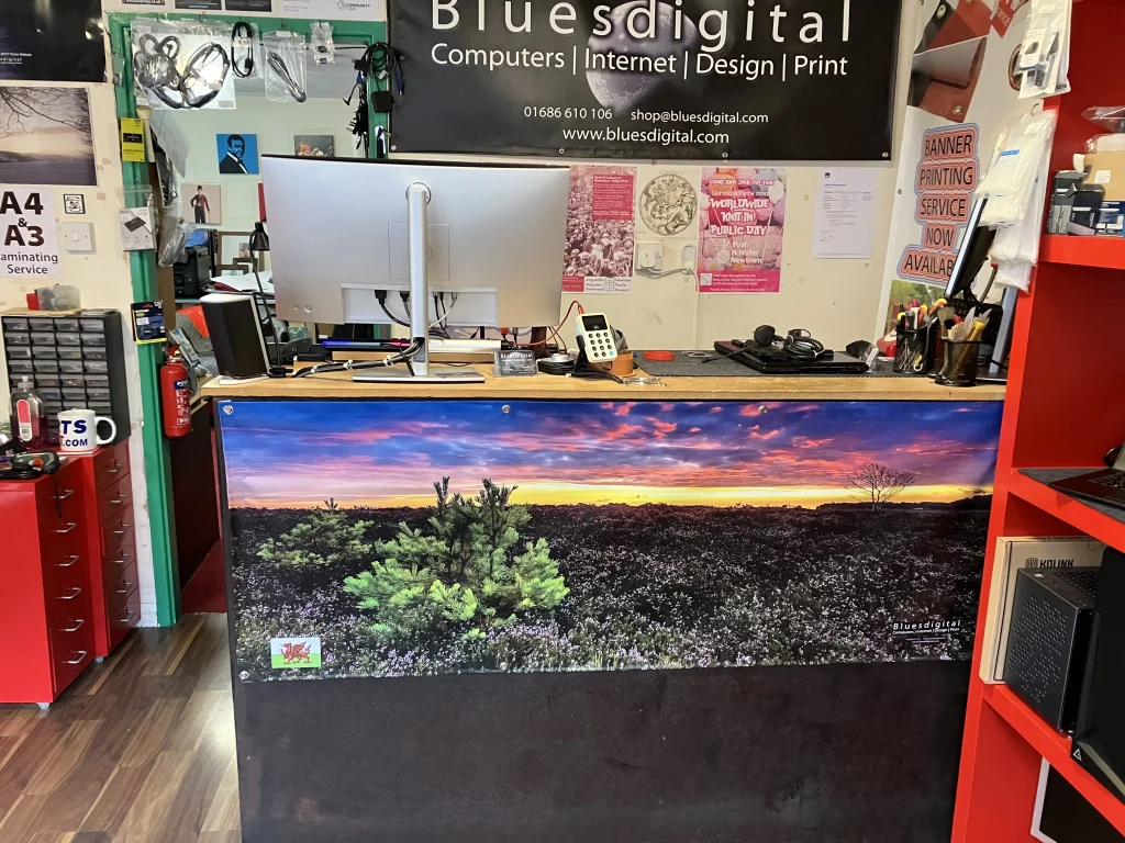 Front desk at Bluesdigital