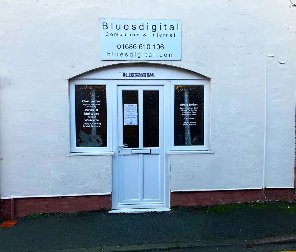 Front of Shop, exterior.