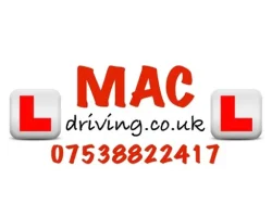07538 822 417 MAC Driving school logo for lessons in Newtown and Mid Wales.